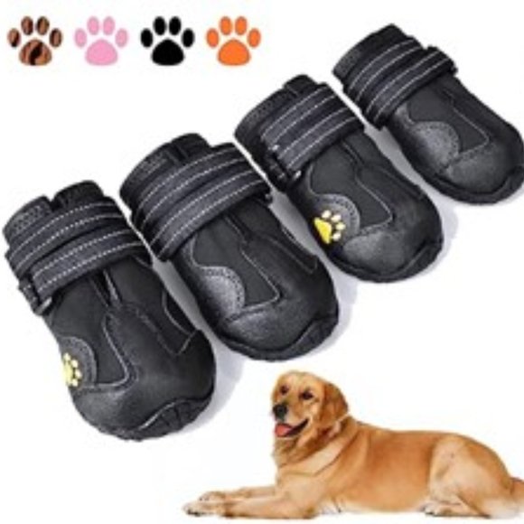 Black XSY & G Waterproof Dog Booties Size 3 - Picture 1 of 5